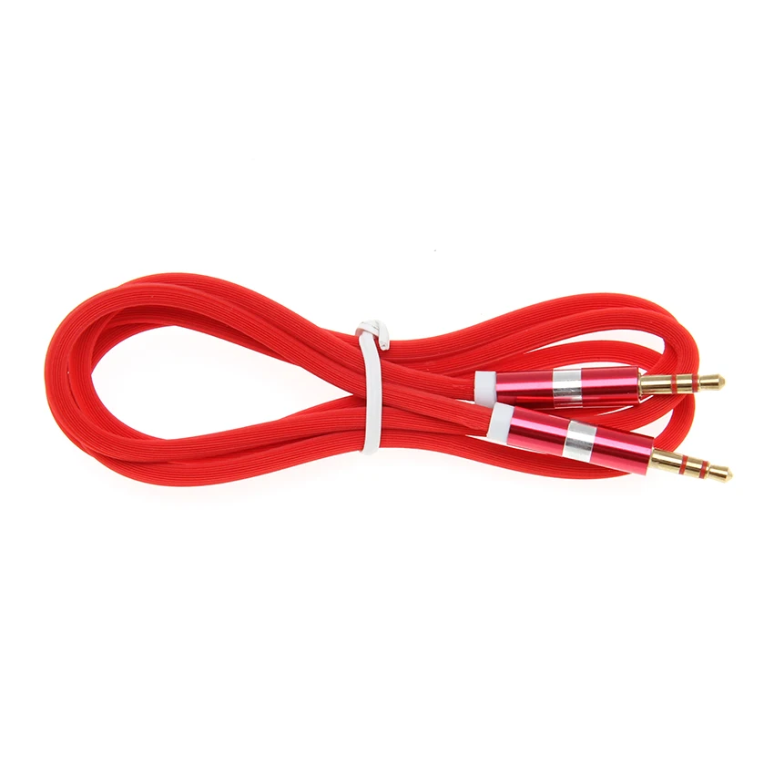 Colorful 3 5mm Male To Male Audio Cable AUX Cable for Headphones IPhones IPads Home Car Stereos Free Shipping 300pcs lot
