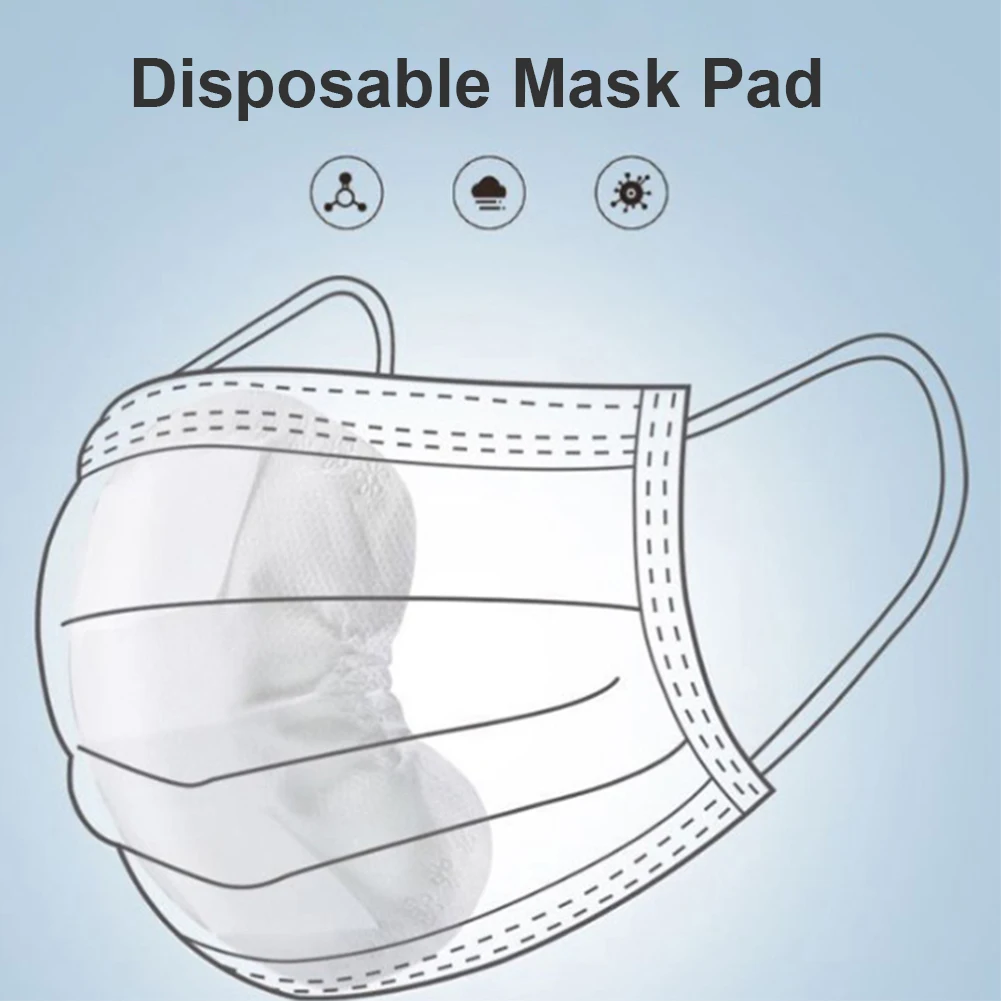 

100pcs/Lot Mask Cotton Pads Filter Paper Anti Haze Mouth Mask Anti Dust Mask Activated Carbon Filter Paper Flter Out Dust