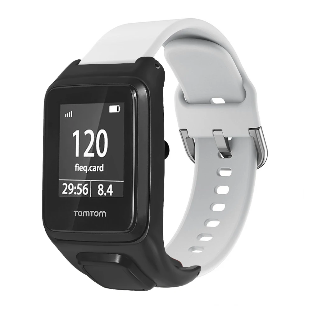 FIFATA красочные силиконовые часы ремешок для Tomtom Runner 3 для Tomtom Adventure умные спортивные часы сменный Браслет аксессуары