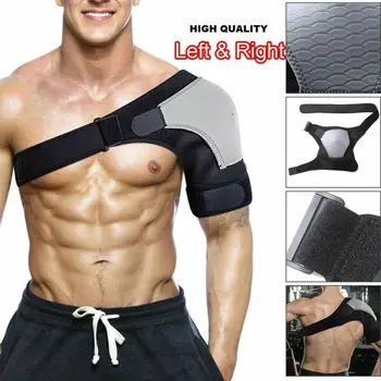 

New Adjustable Shoulder Support Brace Strap Joint Sport Gym Compression Shoulder Support Brace Injury Dislocation Pain Relief