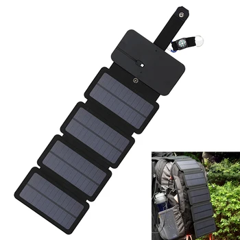 

Solar Powered Charger Treasure Board Charging Panels Package Folding Bag Portable Mobile Phone