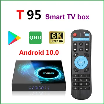 

Authentic 6K T95 QHDTV Android 10 H616 Quad Core Netflix Media player Lxtream code beyond H96 max Android smart tv Set top box