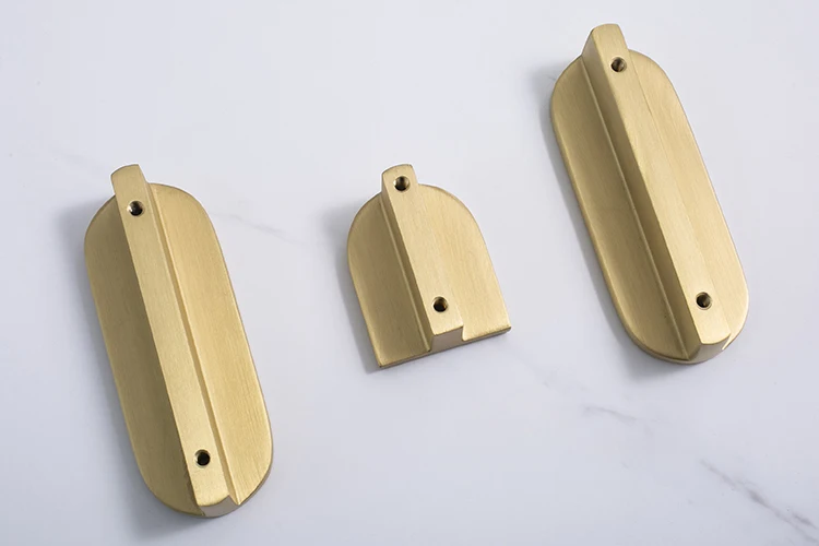 DIY latão sólido móveis alças, maçanetas, alças