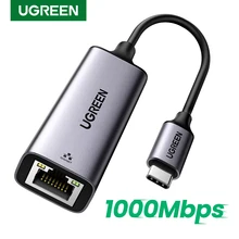 UGREEN Type C Ethernet USB C to Ethernet Adapter for MacBook Pro Samsung S20 S10 S9 Note10 Type C Network Card USB Ethernet RJ45