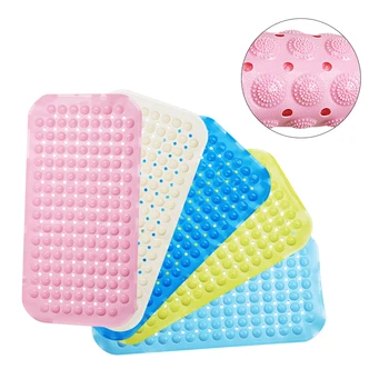 

Bathroom Carpet With Suction Foot Massage Safety Mat for Kids Aged Bath Mat For Toilet Bathroom Non-Slip Soft PVC Rubber