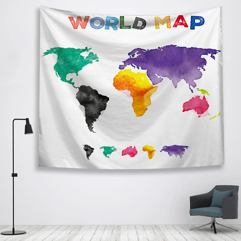 Карта стены Ttapestry висячие украшения богемный пляжный коврик фермерский дом Декор общежития МАНДАЛА ГОБЕЛЕН колдовство хиппи