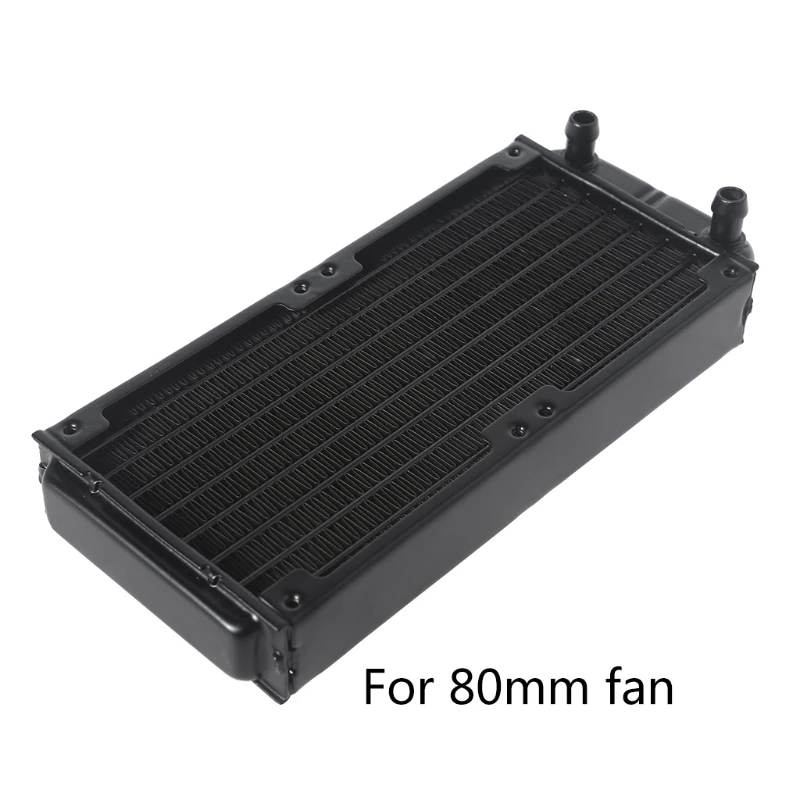 Multi-Port G1/4 Thread Aluminum Radiator 80mm For Computer Water Cooling System computer radiator