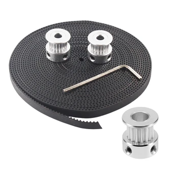 

1 Set GT2 16 Teeth 6Mm Bore Timing Belt Pulley Flange Synchronous Wheel for 3D Printer & 1 Set Hot 3D Printer Parts Accessory 2P