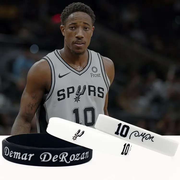 DeRozan 10, баскетбольный браслет, Мужская Звезда NBA, браслет для мужчин и женщин, студенческие пары, спортивные браслеты из силикагеля, ремешок на запястье