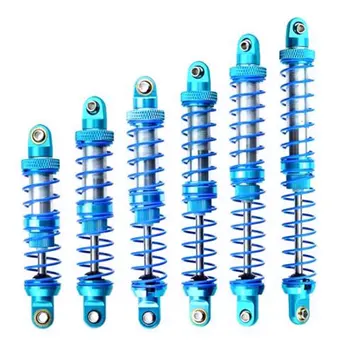 

4pcs RC Climbing Car Double Section Metal Shock Absorber Double Spring Oil Damper for SCX10 for 90046 for D90 for TRX4