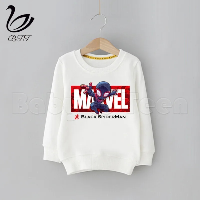 Детские толстовки с капюшоном с забавным принтом «Мстители Marvel», «Железный человек», «Капитан Америка», «Человек-паук», «Халк», Детская толстовка для мальчиков