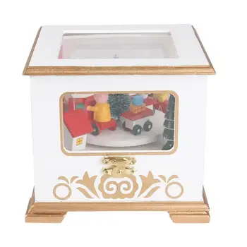 

Christmas Music Box Holiday Decoration Adorable Durable Music Box Desktop Decor