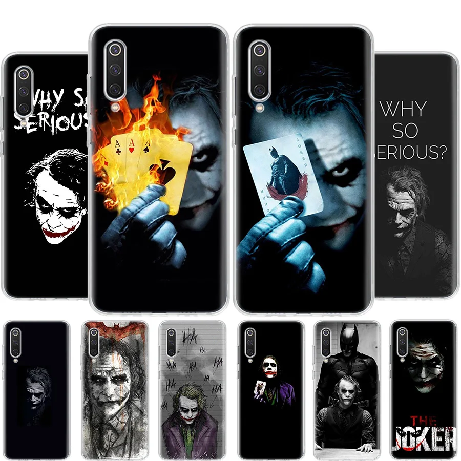 

Heath Ledger Joker The Dark Knight movie Phone Case For Xiaomi Redmi 6 7 8 9 A NOTE 4 5 6 7 8 9 A X S T Pro S2 K20 30 Cover soft