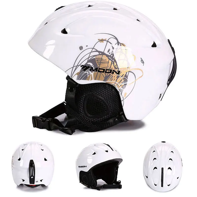 Moon MS86/MTV18 PC+EPS Adult Ski Helmet Men Women Skating Skateboard Helmet Snow Sports Snowboard Helmets with Goggles Gifts