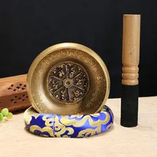 Поющая чаша для Вера, мантра, йога с молотком, подарок, украшение, домашняя тибетская чакра, лечение, медитация Поющая чаша для Вера, мантра, йога с молотком, подарок, украшение, домашняя тибетская чакра, лечение, медитация