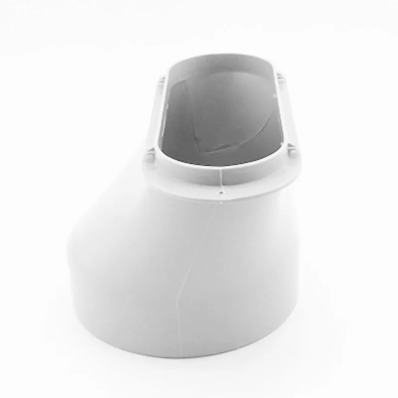 

White Plastic Portable Air Conditioner Window Adapter Plates Exhaust Duct Pipe Hose Interface