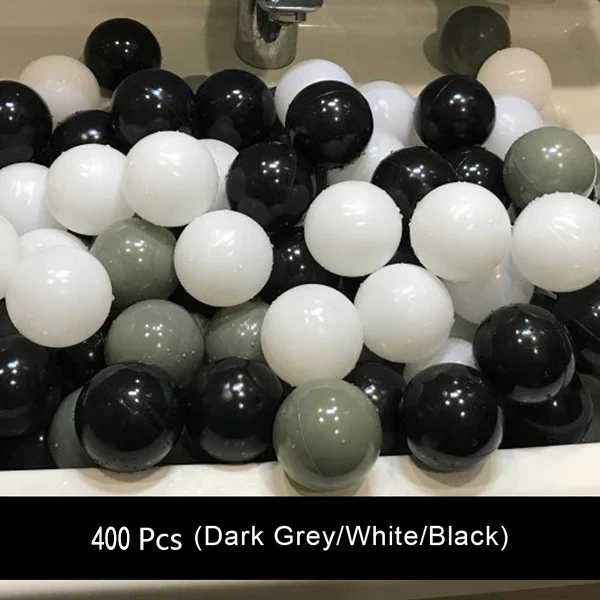 400 шт Пластиковые океанические шарики, экологически чистые разноцветные мячи, забавные детские мягкие игрушки для купания, водный бассейн, Океанский волнистый шар диаметром 5,5 см - Цвет: WJ3254B