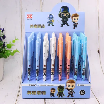

40 pcs/lot Kawaii Hero Series Mechanical Pencil Cute Student Automatic Pen School Office Supply Promotional gifts