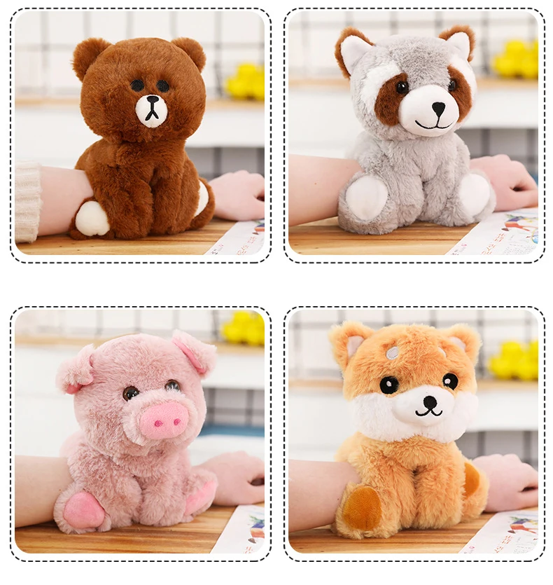 1 шт. 30 см kawaii креативные животные браслет плюшевые игрушки прекрасный единорог Шиба ину Собака Панда игрушка для детей подарок на день рождения кукла