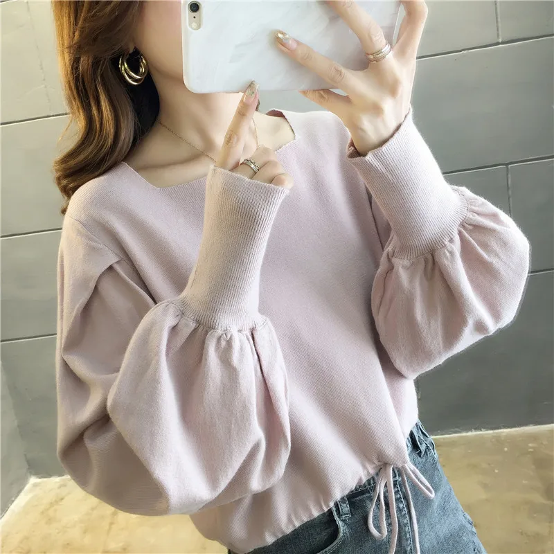 

11887 Actual photo of new style knitted sweater in autumn of 2019 Korean edition 38tx