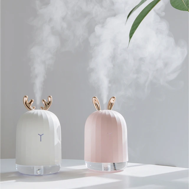 Mini humidificateur d'air 250ml, diffuseur d'arôme mignon avec veilleuse,  purificateur silencieux USB, brumisateur Cool pour maison, chambre, bureau,  voiture - AliExpress