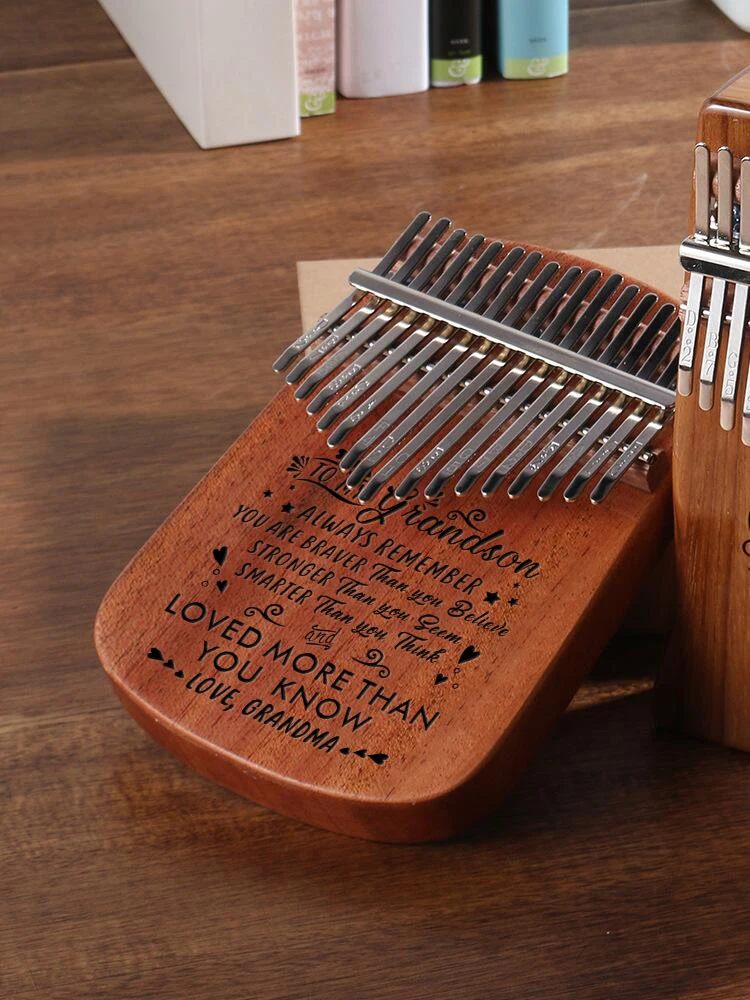 Бабушка для внуков 17 клавиш африканская Mbira Kalimba пианино большого пальца детей и