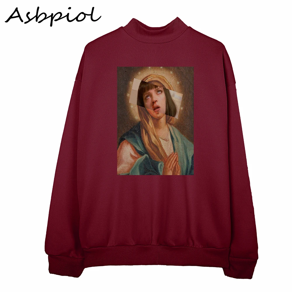  Autumn Sweatshirt Ladies Pullover Sweatshirt Funny Style Autumn Fall Winter Women Hoodies Plus Velv