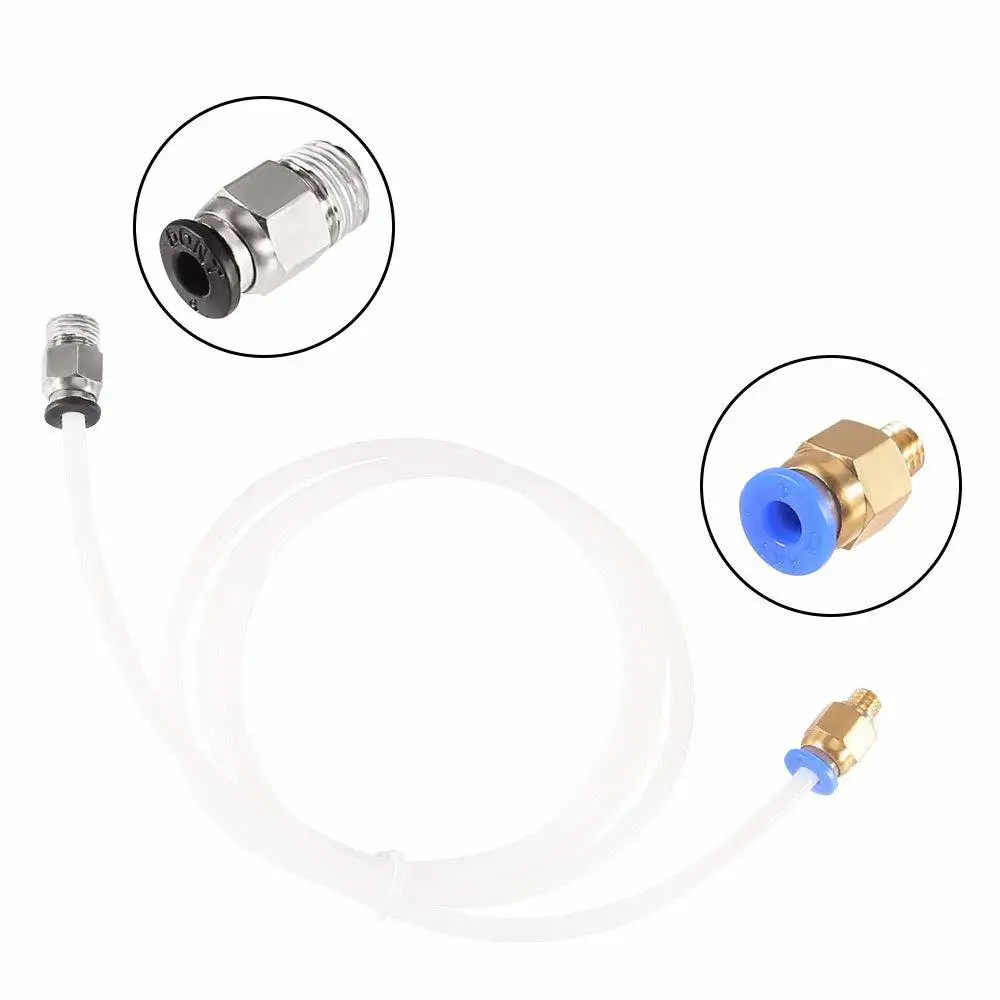 3d принтер 4M м OD PTFE тефлоновая трубка 4M+ 10 шт PC4-M6 Быстрый фитинг+ 10 шт PC4-M10 Мужской прямой пневматический нажимной фитинг 1,75 мм