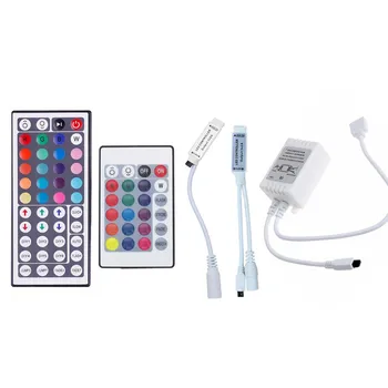 

24Keys 44keys dual output LED RGB Controller IR Remote Controller for SMD 3528 5050 RGB LED Strip Lights DC12V-24V