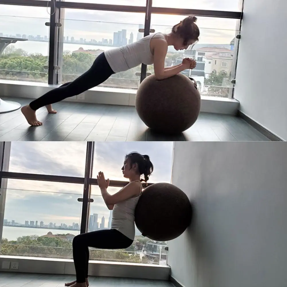 55cm Yoga Ball Dustprroof Cover Anti-Slip Yoga Ball Protective Cover Gym Workout Balance Fitness Accessories