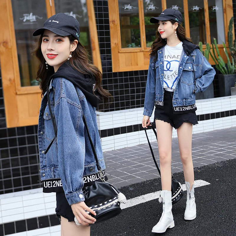 

Cowboy Short Jacket WOMEN'S Dress Spring And Autumn 2019 New Style Early Autumn Versatile Fashion INS Korean-style Loose-Fit-Thi