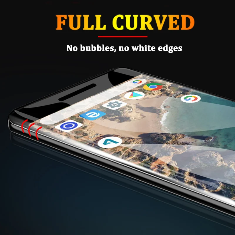 6D полное покрытие из закаленного стекла для Google Pixel 4 3 3a 2 XL 4XL 2XL 3XL 3axL Pixel 2 3 Защитная пленка для экрана