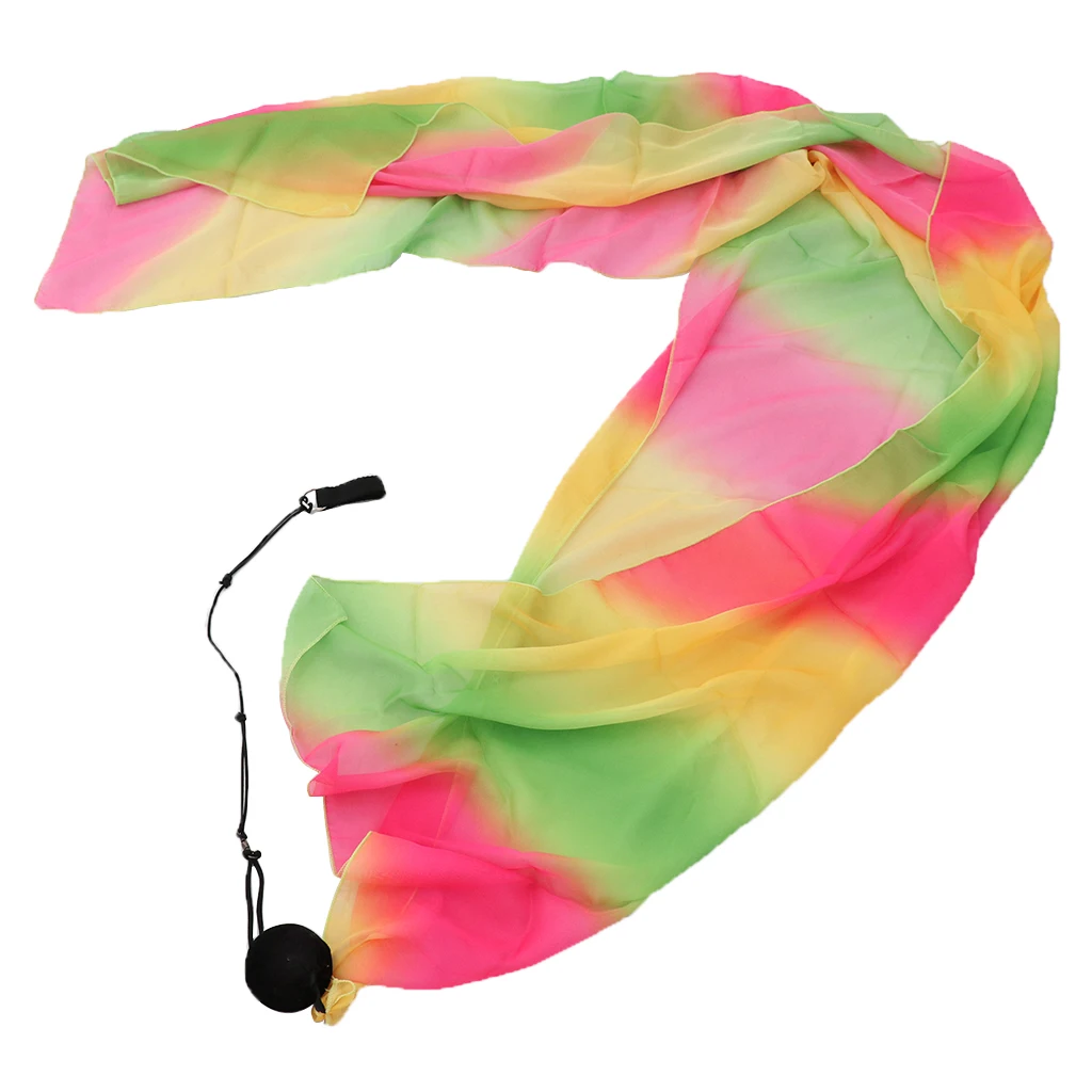 Poi Thrown Balls Womens Belly Dance Silk Veil Poi Stage Costumes Accessories