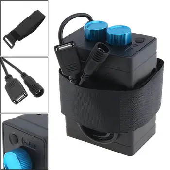 

EB03 Portable Waterproof IP67 Battery Case Box with USB Interface Support 6 x 18650 Battery for Bicycle LED Light