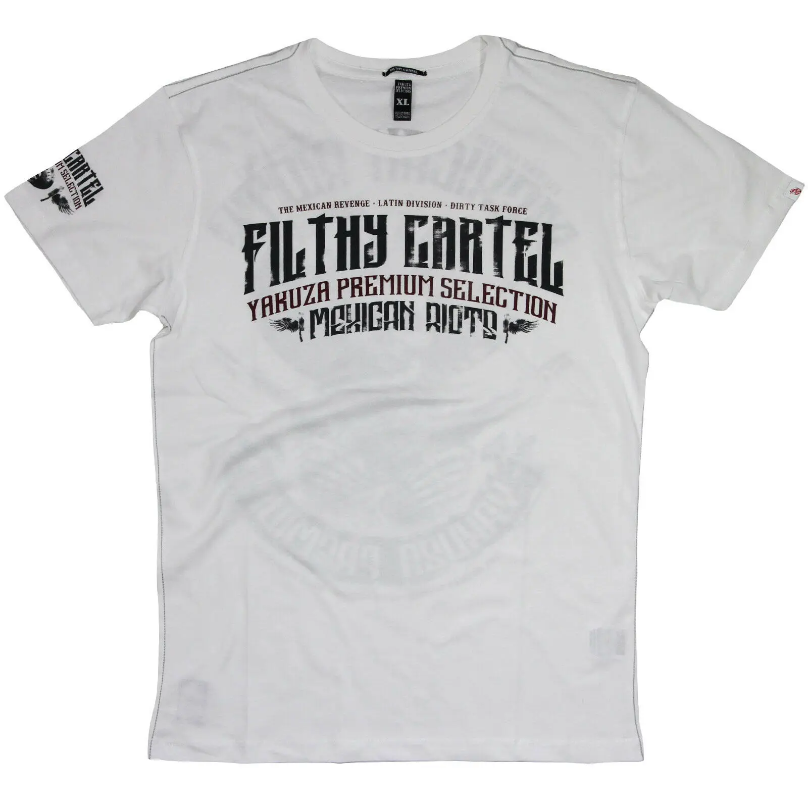 

Yakuza Premium T-Shirt "2619" | YPS Selection White Mens Mexican Riot- show original title2019 Short Sleeve O-Neck