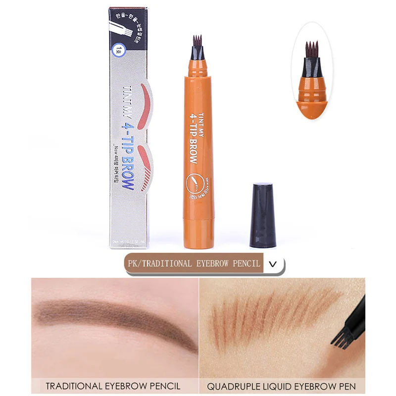 Microblading бровей ручка вилка кончик длительный водонепроницаемый макияж для женщин леди BV789