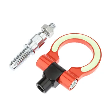 

Luminous Racing Tow Towing Hook European Car Auto Trailer Ring Folding Screw-on Front Rear