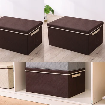 

Foldable Waterproof Oxford Cloth Clothes With Zipper Storage Box Large Capacity Clothing Storage Box Cotton Quilt Multifunctio