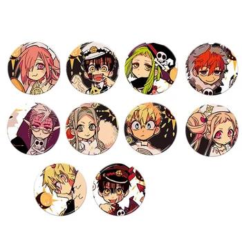 

Japan Anime Jibaku Shounen Hanako-kun Nene Yashiro Teru Minamoto Hanako Cosplay Bedge Cartoon Bags Badge Button Brooch Pin Gift