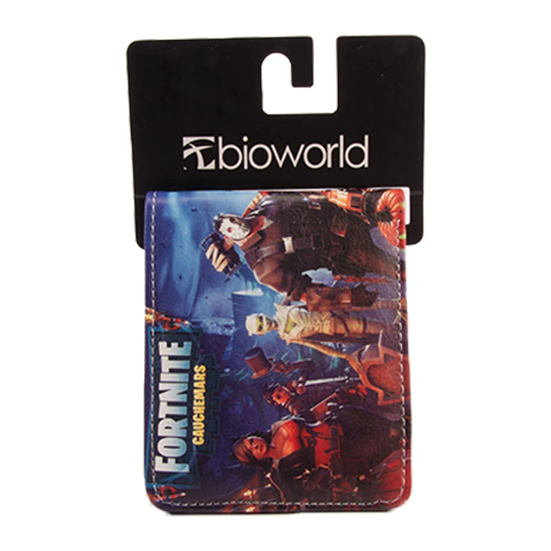 Epic Games Cardholder короткий кошелек мультяшный кошелек для подростка для мальчиков и девочек кожаный кошелек для денег студенческий кошелек 2 сложения
