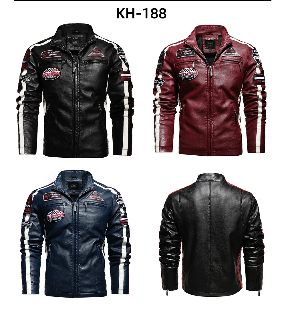 distressed leather jacket New Trendy Motor Leather Jacket Outwear Men Winter Fashion Casual Biker PU Jacket Coat Man Slim Leather Bomber Coat Men ClothingWinter Men Jacket Leather Men Motorcycle Jacket Logo Embroidery Bomber Jacket Slim Fit Coat Biker Coat Fashion Zipper Coat Male best leather jackets