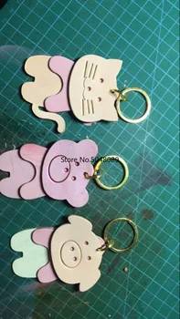 

Japan Steel Blade Wooden Die Animal Key Ring Pendant Leather Craft Punch Hand Tool Cut Knife Mould Sewing Accessories