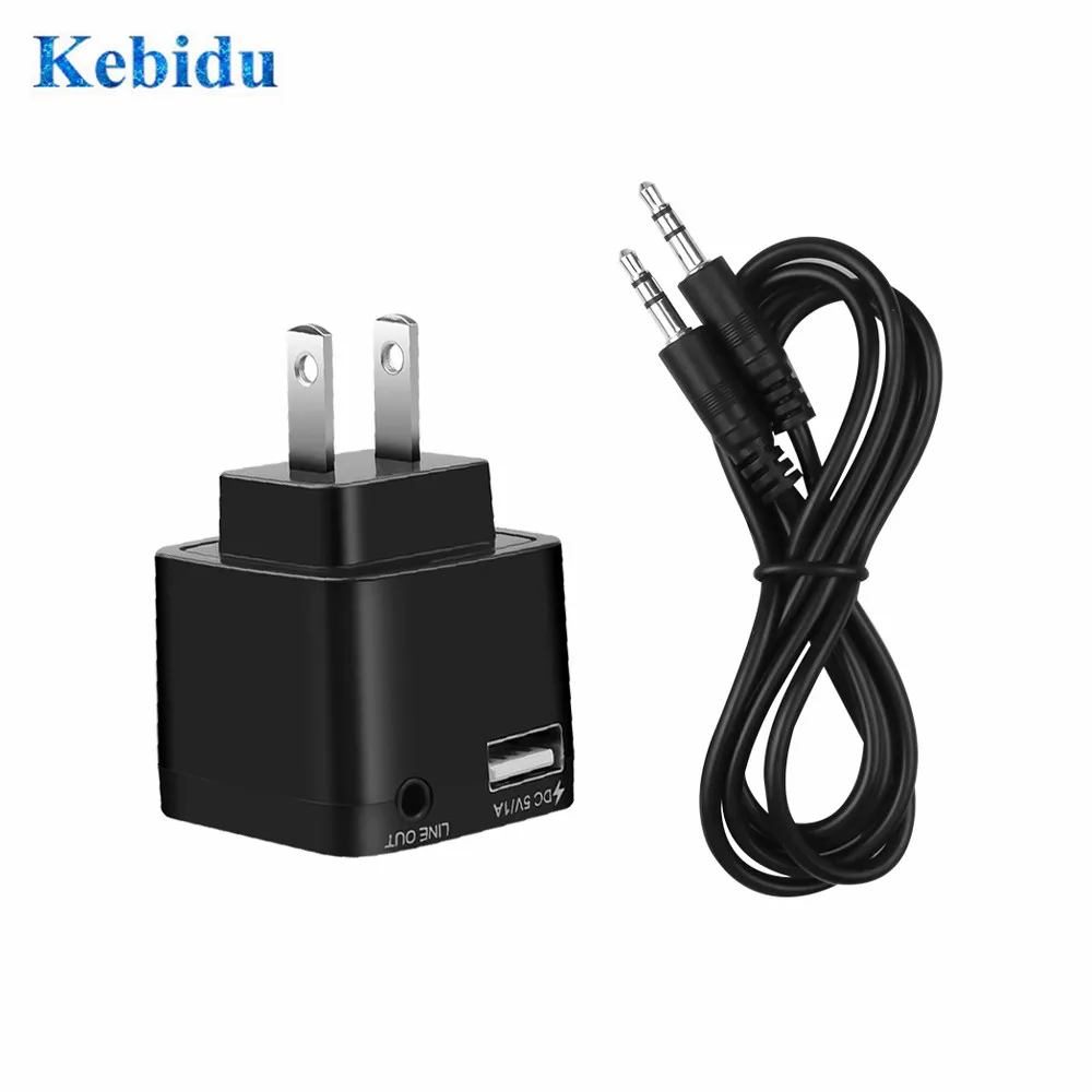 KEBIDU 220 В AC адаптер беспроводной Bluetooth приемник V3.0 3 5 мм AUX аудио стерео музыкальный
