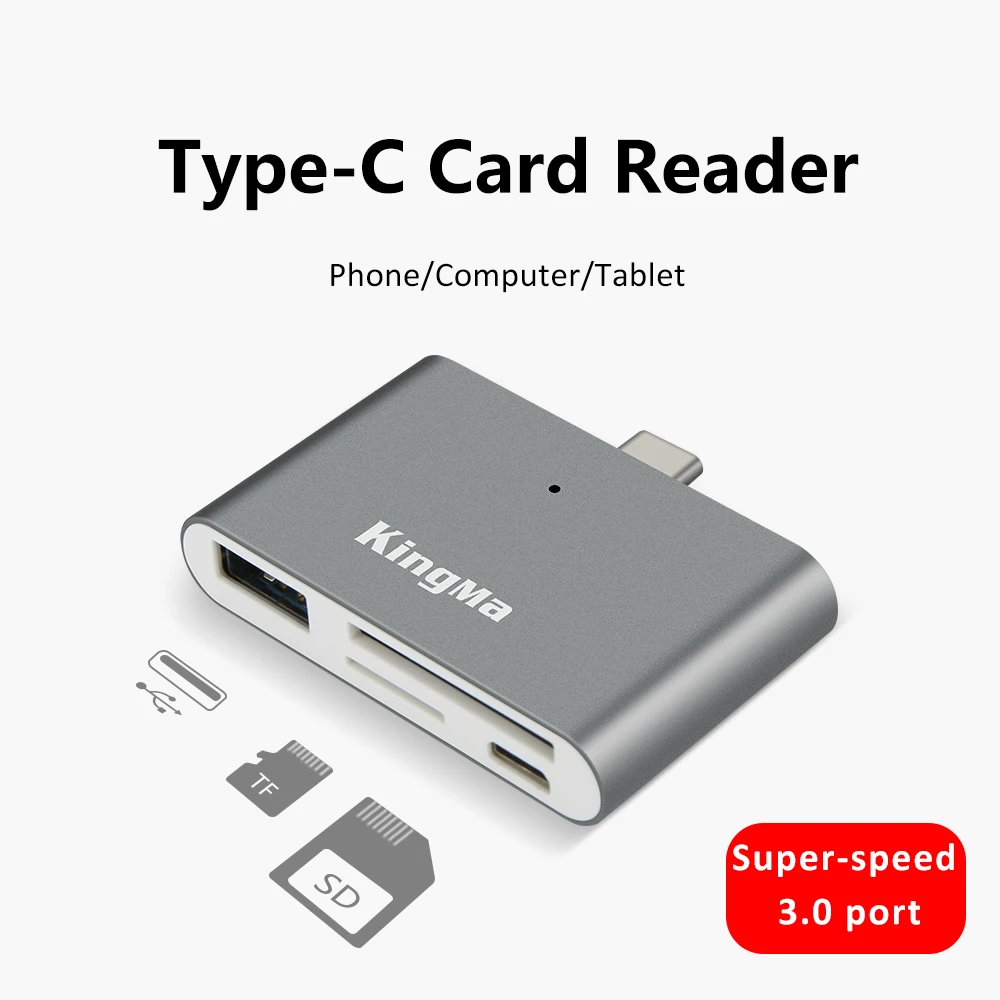 KingMa Type-C SD TF кардридер USB 3 0 OTG Многофункциональный адаптер для ноутбука компьютера