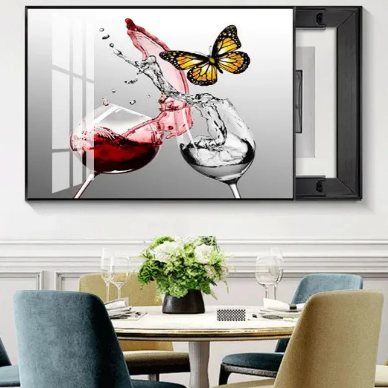 

Dropshipping Luxury Meter Box Decorative Painting Modern Minimalist Distribution Box Light Box Weak Shielding Box Free Punching