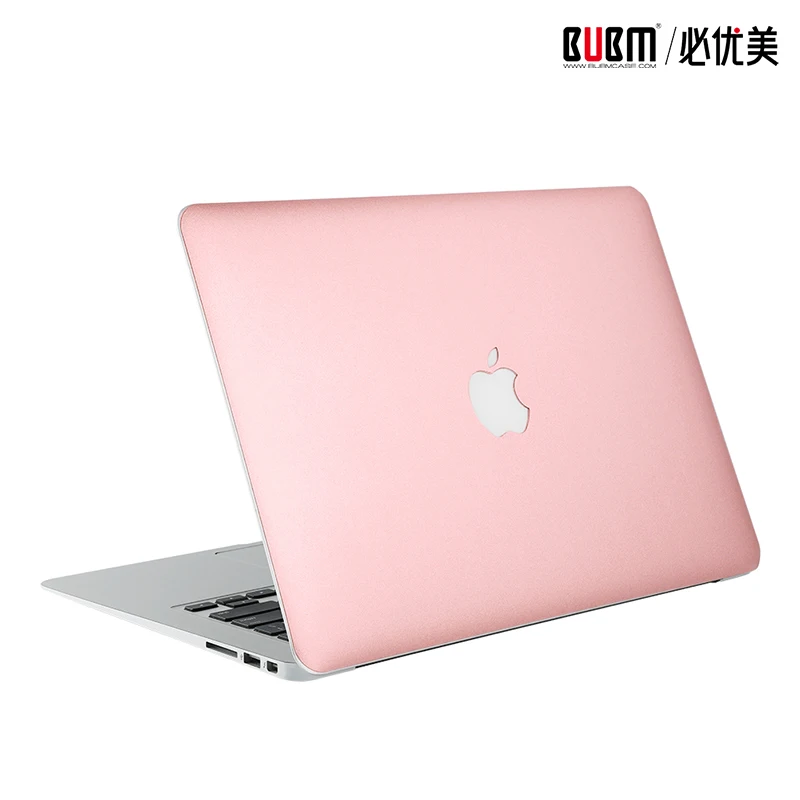 Rose Gold BUBM Наклейка для macbook 12 дюймов retina, 13 дюймов air, 13 дюймов touch bar, 15 дюймов touch bar Обложка для ноутбука Кожа Наклейка на компьютер - Цвет: Rose Gold