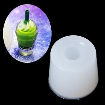 

Mini Milk Tea Cup Resin Casting Mold UV Resin Silicone Mold Jewelry Making Tools