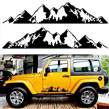 

Vinyl Car Mountain Range Sticker Car Stickers and Decals Auto Decal Vinyl Car Window Body Decoration Sticker Car Accessories