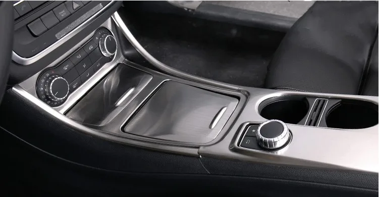 Автомобильный аксессуар для Mercedes Benz A/GLA/CLA Class 200 220 260 W176 A180 3D хромированная центральная консоль панель отделка наклейка украшение