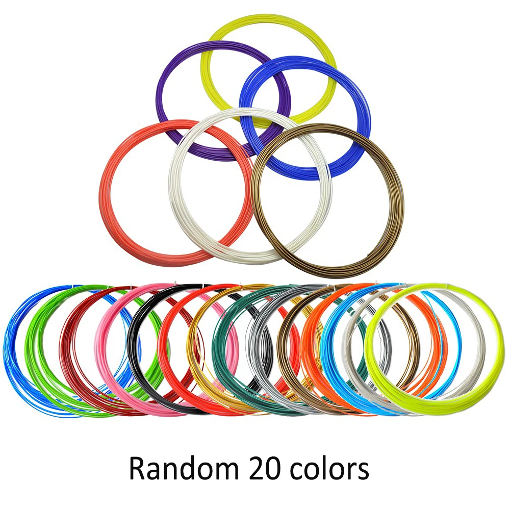 random 20 colors Нить для 3D-принтера ABS 1,75 мм, нить для 3D-принтера, нить для 3D-принтера, нить из АБС-пластика для 3d-рисования, нить для 3d-рисования - Цвет: random 20 colors